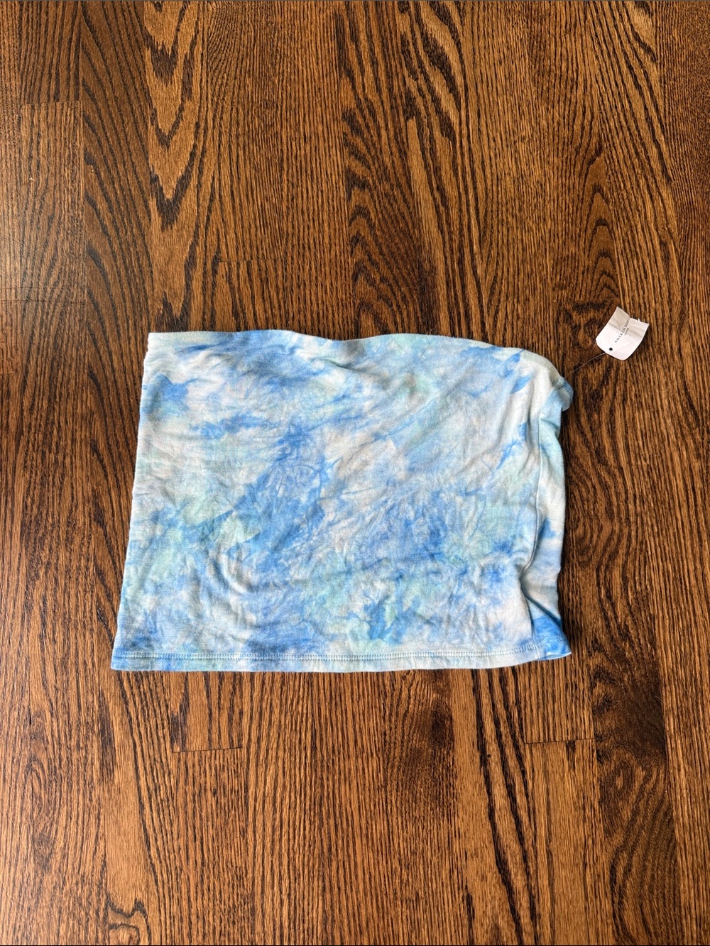 American Eagle Outfitters Blue Tie-Dye Tube Top